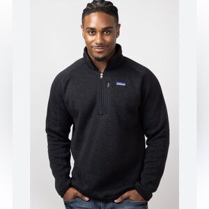 Patagonia Men's Black Zip-Up Sweater